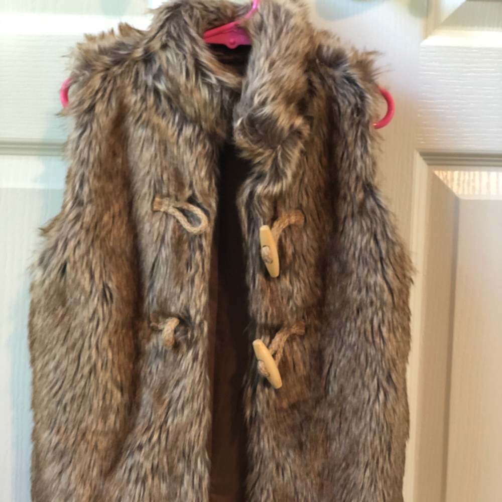 Kids faux fur vest